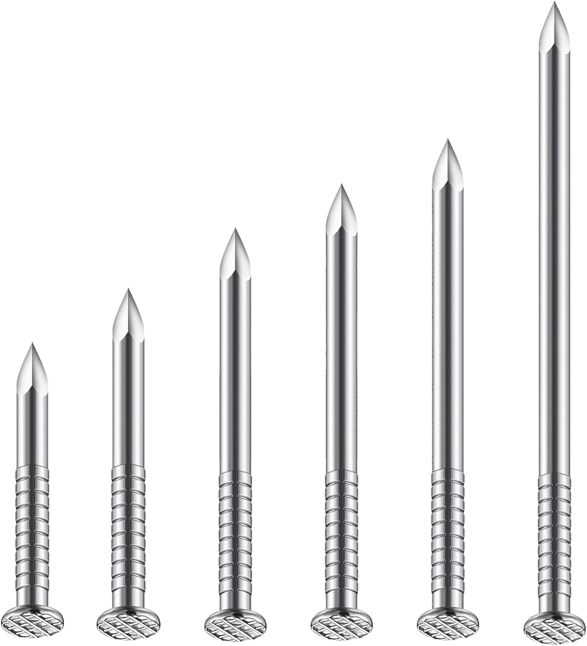 Wensilon 430pcs Stainless Steel 304 Nails Kit, Hanging Nails Kit, Wall Nails Kit, Dowels Kit, Long Nails Kit