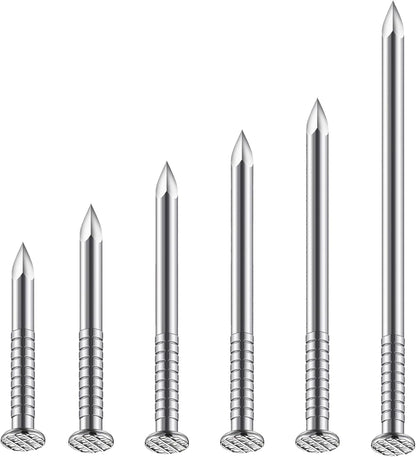 Wensilon 430pcs Stainless Steel 304 Nails Kit, Hanging Nails Kit, Wall Nails Kit, Dowels Kit, Long Nails Kit