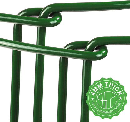 LEOBRO Plant Support Plant Stakes, 12pcs Peony Cages and Supports, Metal Garden Stakes Plant Supports, Plant Support Stakes, for Peony, Tomato, Hydrangea, Indoor Outdoor Plants, 10" W x 24" H
