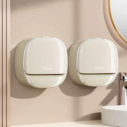 Soap Holder Dish Shower, Bar Soap Holder with Drainage, Self Draining Soap Holder, Wall Mounted Soap Box Tray Container for Bathroom, Bathtub Kitchen Sink (1PC White)