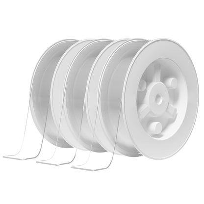 PPB Double Sided Mounting Tape, Clear Heavy Duty Nano Adhesive Tape with Protective Case, Removable Reusable Wall Tape for Home, Office, Car, Glass, Tile, Smooth Surfaces, 1 in x 10FT