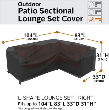 Patio Deck Box Cover, 63x30 Inch Fire Pit Covers with Straps and Handles, Waterproof Heavy Duty Outdoor Furniture Winter Cover for Keter, Suncast, Lifetime Container