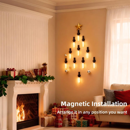 Motion Sensor Night Lights Indoor, Dimmable Lighting Decor for Stair, Bedroom, Kids Room,Magnetic Hallway Rechargeable LED Wireless Battery Operated Wall Sconce
