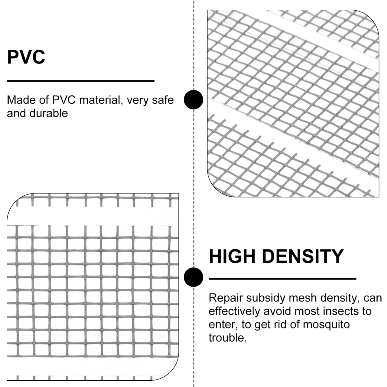 VILLCASE 25-Pack Window Screen Repair Patches Self-Adhesive Window Screen Mesh Tape Adhesive Mesh Repair Tape for Rips and Tears Easy Cut Sticker for Home and Rv Use