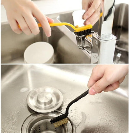 3Pcs Scrub Brush, Cleaning Brush, Steel Wire Brush for Gas Stove, Range Hood Filter & Kitchen Surface Cleaning