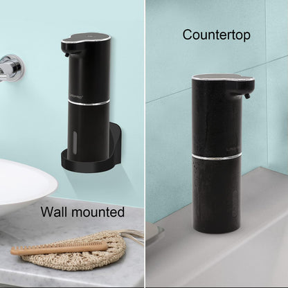 LAOPAO Soap Dispenser, Automatic Foaming Hand Soap Dispenser Touchless Rechargeable Bathroom Countertop Soap Pump for Kids Xmas Gift 300ml