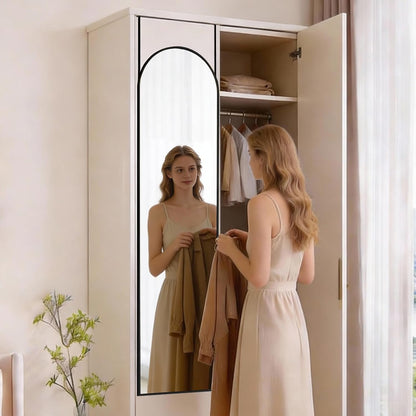 DUMOS 64"x21" Full Length Mirror, Full Body Mirror, Black | Aluminum Alloy Thin Frame, Leaning or Hanging, Suitable for Bedroom, Livingroom, Cloakroom