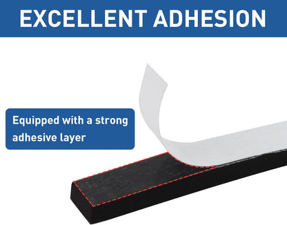 TamBee Weather Stripping Foam Tape 1/2 Inch Wide X 1/2 Inch Thick,High Density Foam Strip Self Adhesive Weatherstrip Insulation Foam Rubber Seal Strip 13 Ft(2 Rolls of 6.5 Ft Long Each)