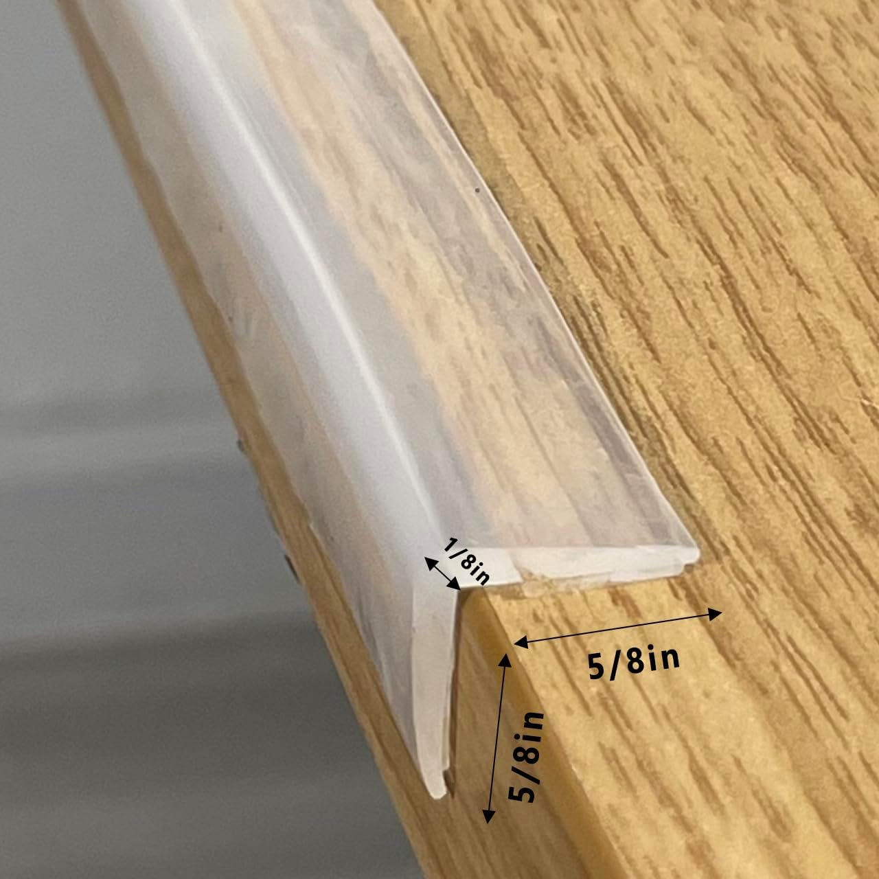Edge Protector 100% Silicone, Baby Proofing Clear Table Corners Guards, Pre-Taped Adhesive Soft for Kids Proof Safety, Wall Furniture Bumper