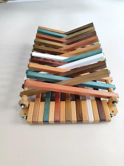 Wall Mounted Wooden Laundry Drying Rack: Foldable Towel Hanger