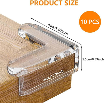 10 Pack Corner Protector Baby,Table Corner Covers Baby Safety | Furniture Corner & Edge Safety Bumpers Covers Cushion, Baby Proof Bumper,Clear Corner Protectors
