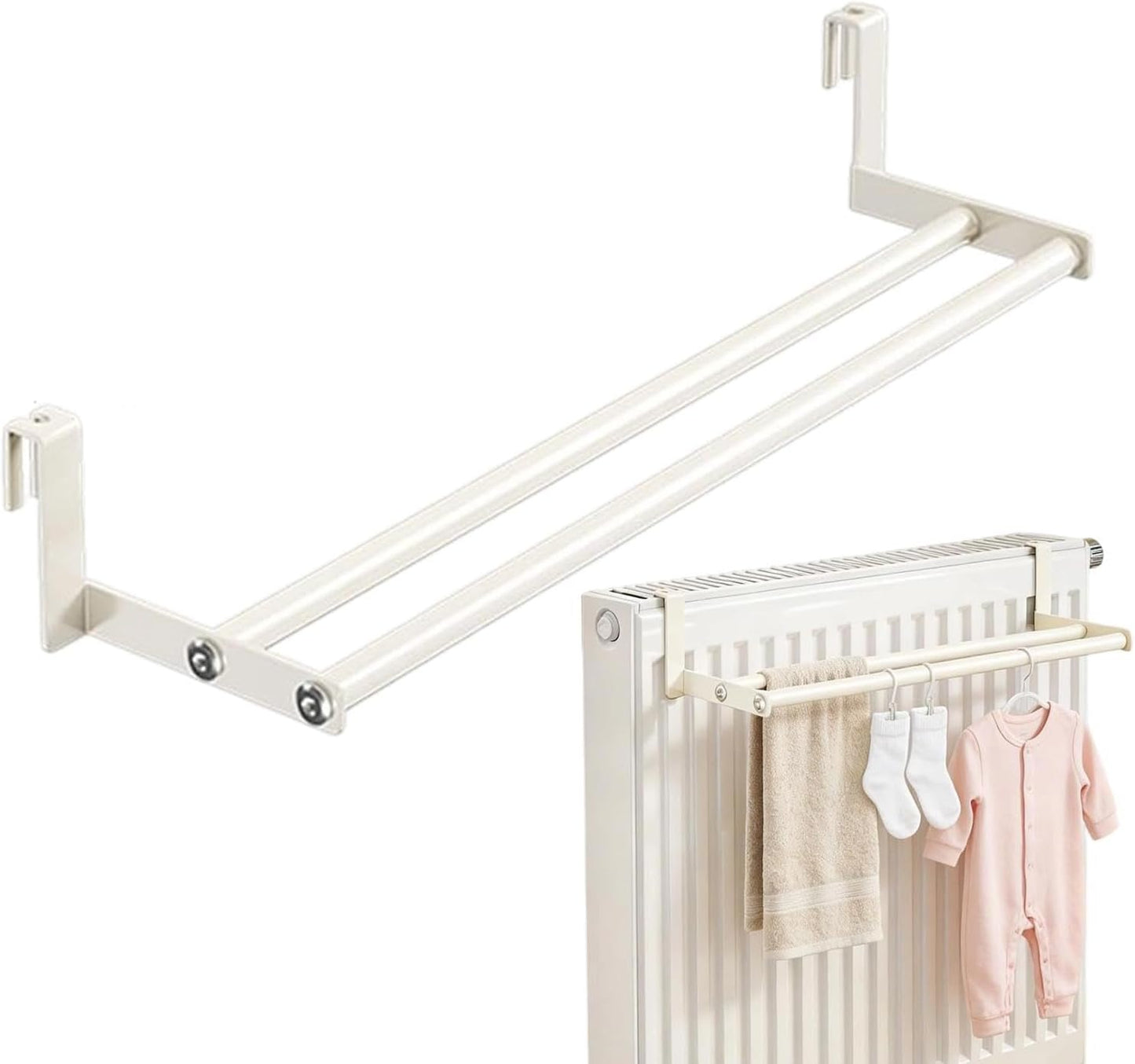 Wall Mounted Drying Rack Heavy-Duty Space-Saving Towel Organizer | Wall Laundry Drying Rack for Dorm Rv Bathroom Room Closet Clothing