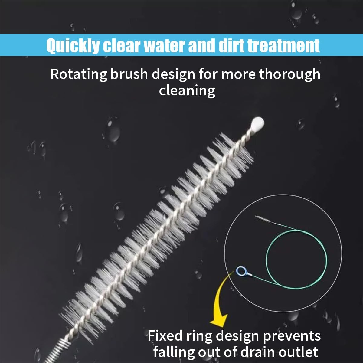 Auto Sunroof Drain Cleaning Tool, 78 Inch Extra Long Drain Cleaning Brush, Pipe Cleaner Dredging Tool, Flexible Tube Cleaning Brush for Car Sunroof Windshield Wiper Drain Hole