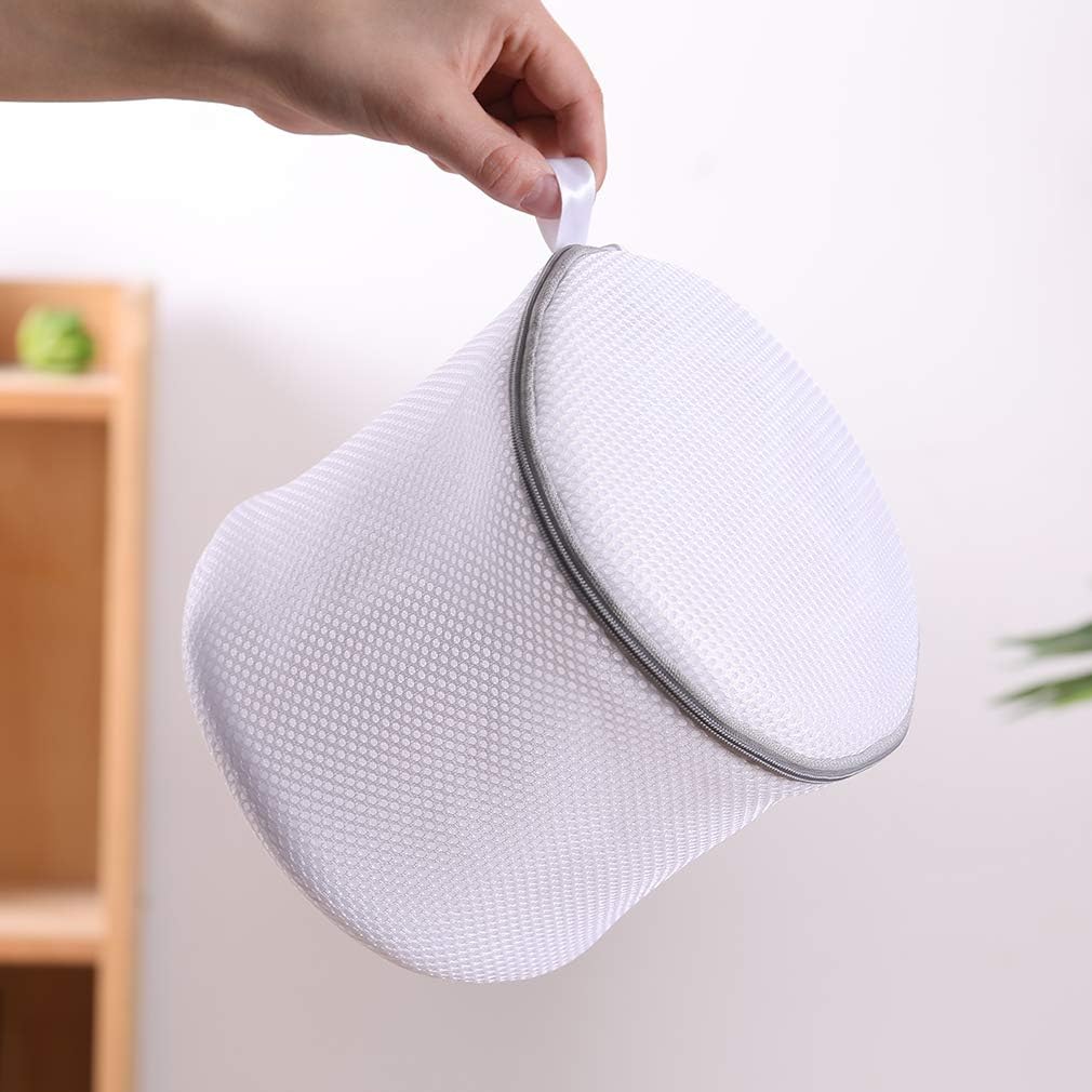 Kimmama Bra Washing Bag for Laundry, Bra Laundry Bag, Sandwish Mesh, 7x7x7" | Lingerie Bag, For Delicates & Underwear, For Washing Machine, Keep Shape, Privacy, Prevent Tangling