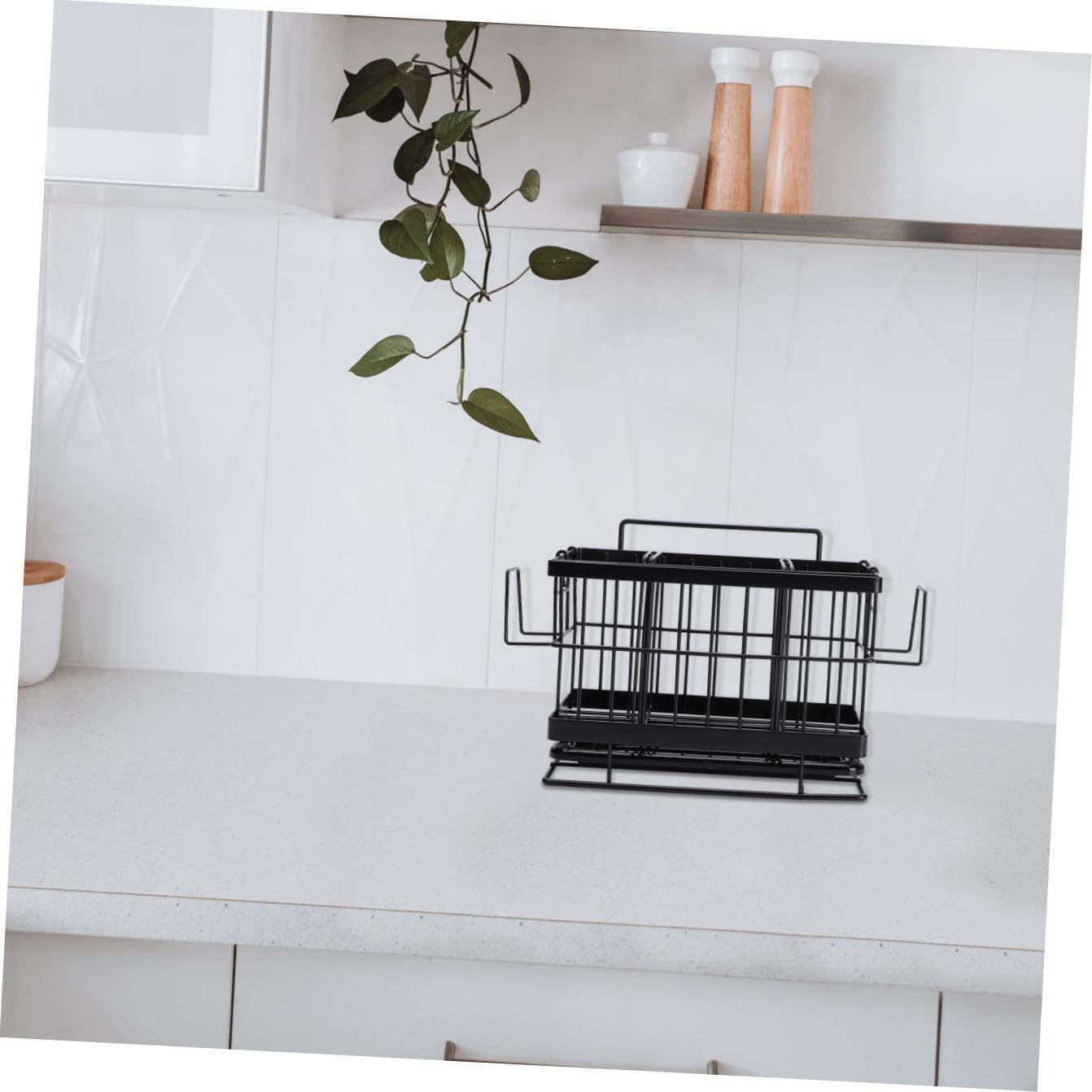 1pc Adjustable Wall-mounted Sponge Drain Basket Stainless Steel Rack for Kitchen Cloth Storage and Draining Ventilated Design for Easy Cleaning and Organization