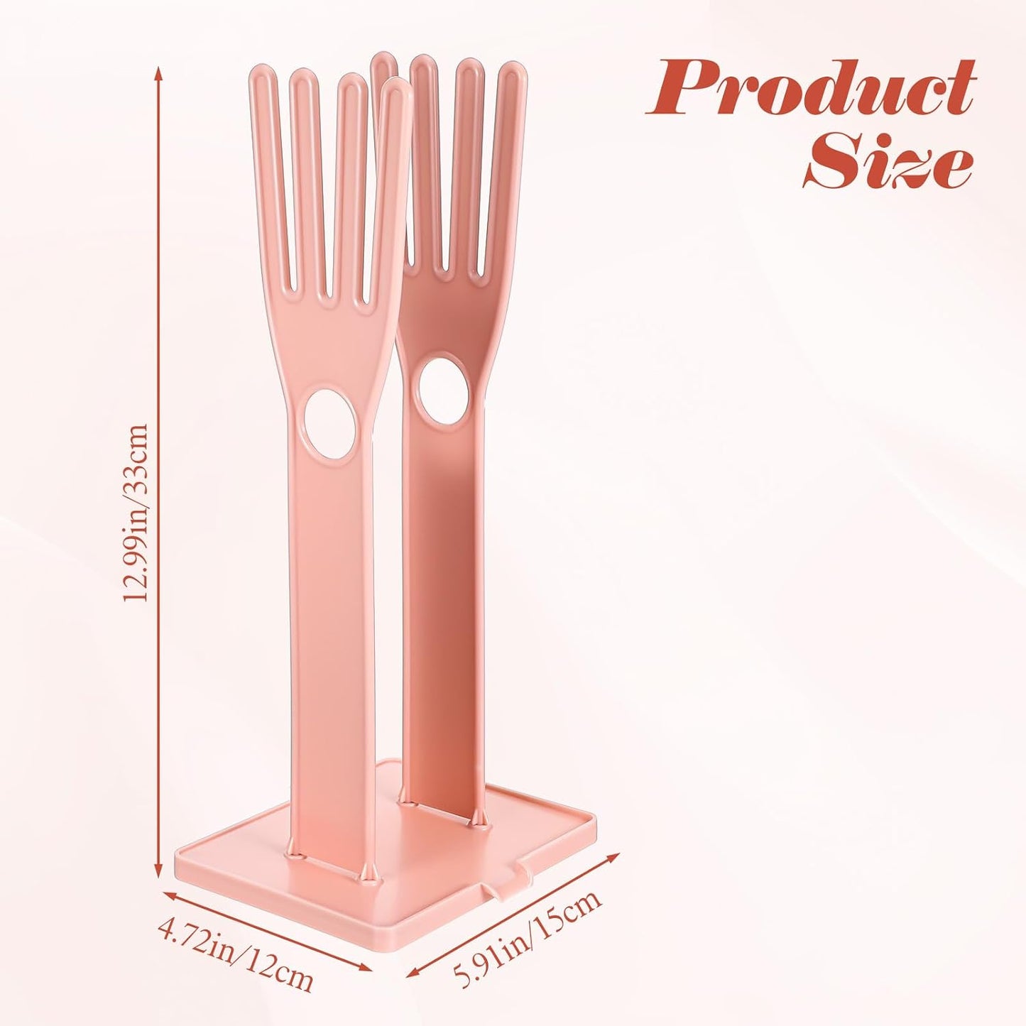 Kitchen Dish Glove Holder Reusable Plastic Dishwashing Gloves Drying Rack, Rubber Mitten Clothes Dryer Washing Sink Holders Stand Towel Hanger for Dish Gloves Rags Sponge Food Bag Organizer(Blue)
