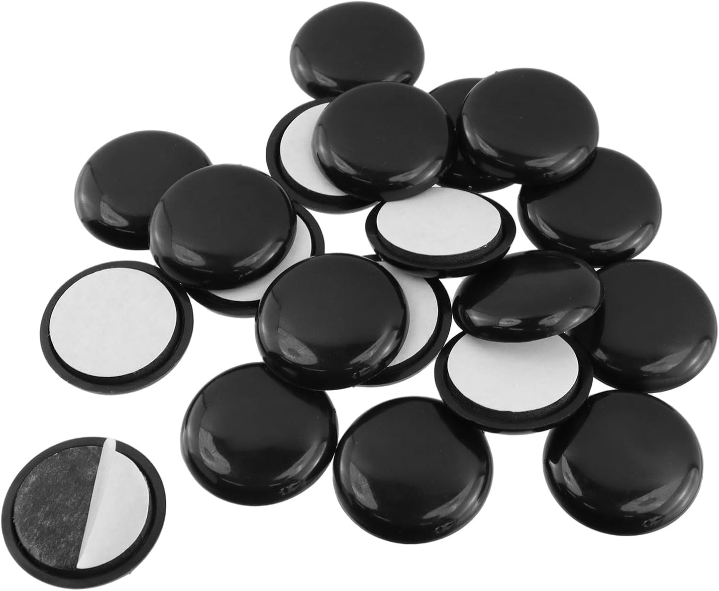Antrader 1.5 Inch Self-Stick Furniture Round Felt Pads Wood Floor Protectors – Protect Your Hard Floors from Furniture Scratches, Pack of 48, Black