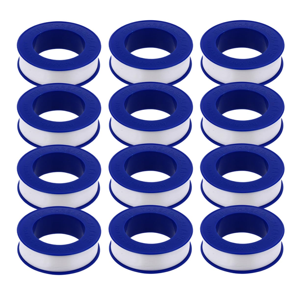 GANAZONO 12 Rolls PTFE Plumber Tape High Temperature Resistant Thread Sealant Tape for Pipe Joints and Pipes Prevents Leaks for Home