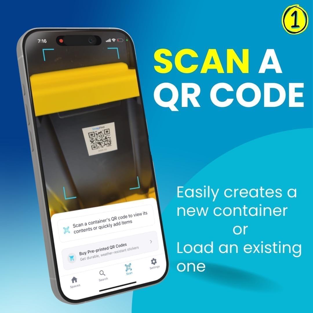 Smart QR Code Labels – AI Auto-Labeling, No Typing! Storage Bins & Moving Containers – iOS and Android App – 10 Waterproof Stickers (3" x 5") (Red)