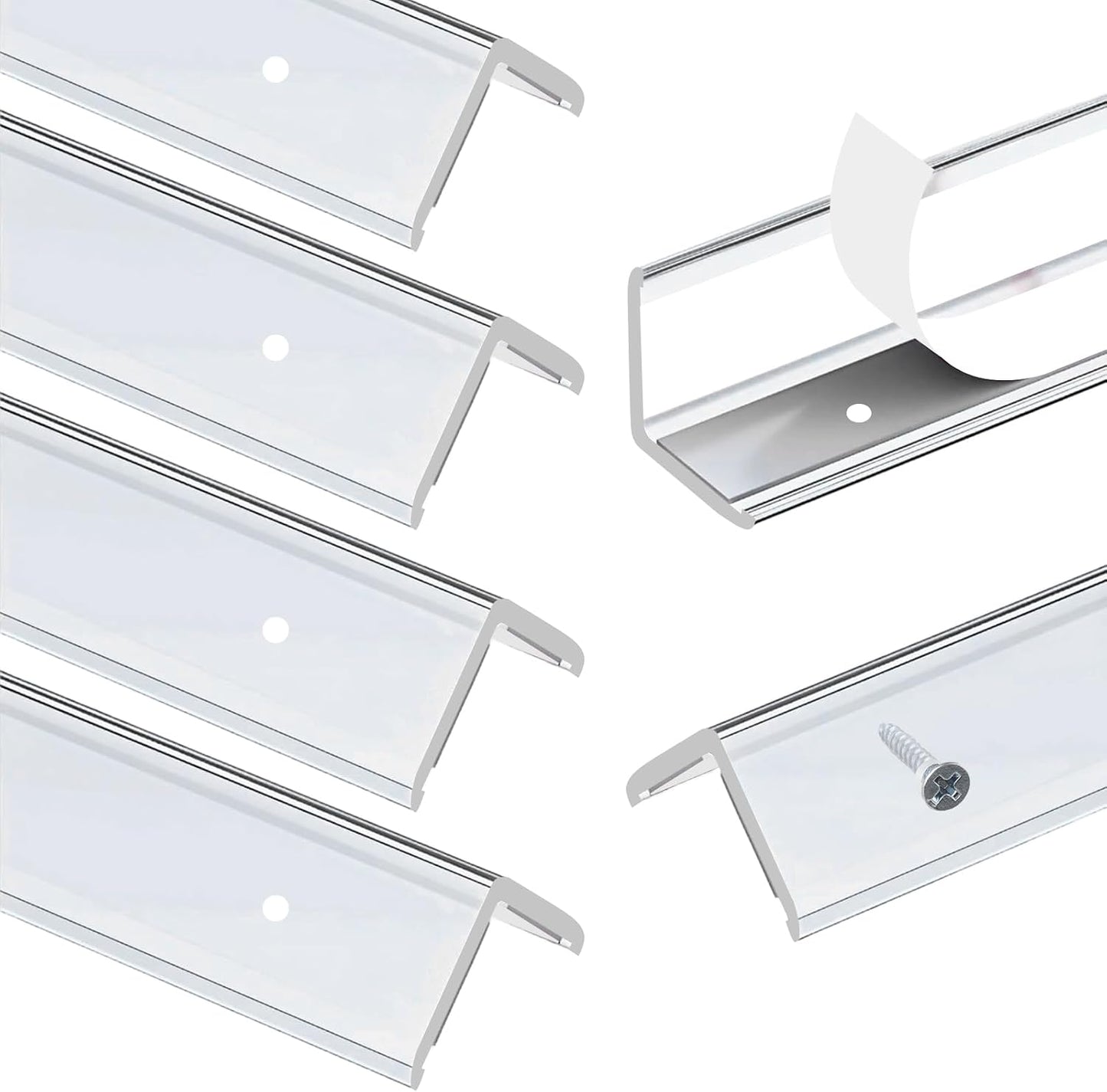 INCREWAY 1Pack Wall Corner Protector, Self-Adhesive Corner Guard Edge Protection Strip, 6.56ft PVC Protector for Wall Furniture Door Frame Table Countertop Cabinet (Clear)