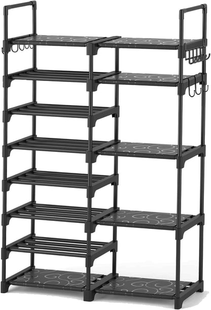 OYREL Sturdy Metal Organizer for Narrow Closets, Shoe Shelf Stand