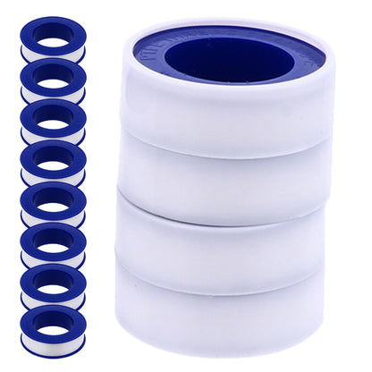 Veemoon 12rolls PTFE Plumbers Tape Sealing Tape for Water Leak Pipe Thread Faucet Extreme Temp Resistance Leakproof Material