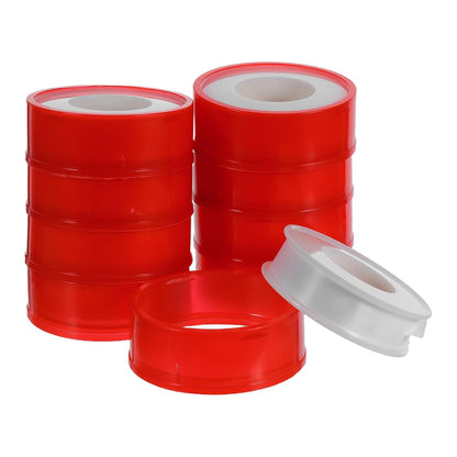 10 Rolls PTFE Thread Pipe Tape for Plumbing Connections Waterproof Plumbers Tape with High Pressure Resistance and Easy Installation for Water Pipes in Industrial Applications