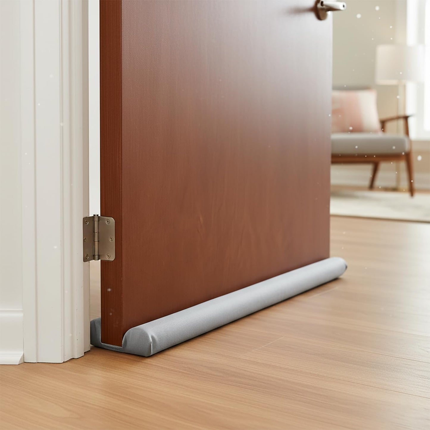 Door Draft Stopper Seal Strip — Under Door Noise, Dust, and Weather Blocker — Adjustable, Cut to Fit for Doors & Windows, Easy Install