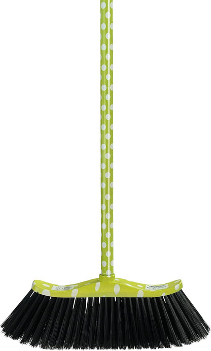 Superio Grey Broom, Heavy-Duty Indoor & Outdoor Broom with 48-Inch Handle, Multi-Surface Floor Cleaning for Home, Kitchen, Garage & Office