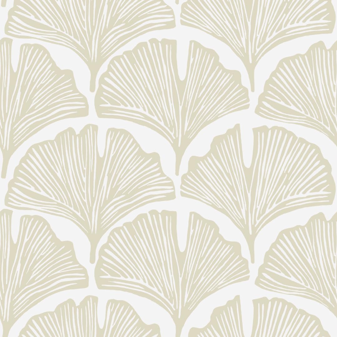 Tempaper x Novogratz Waverly Blue Feather Palm Removable Peel and Stick Wallpaper, 20.5 in X 16.5 ft, Made in The USA