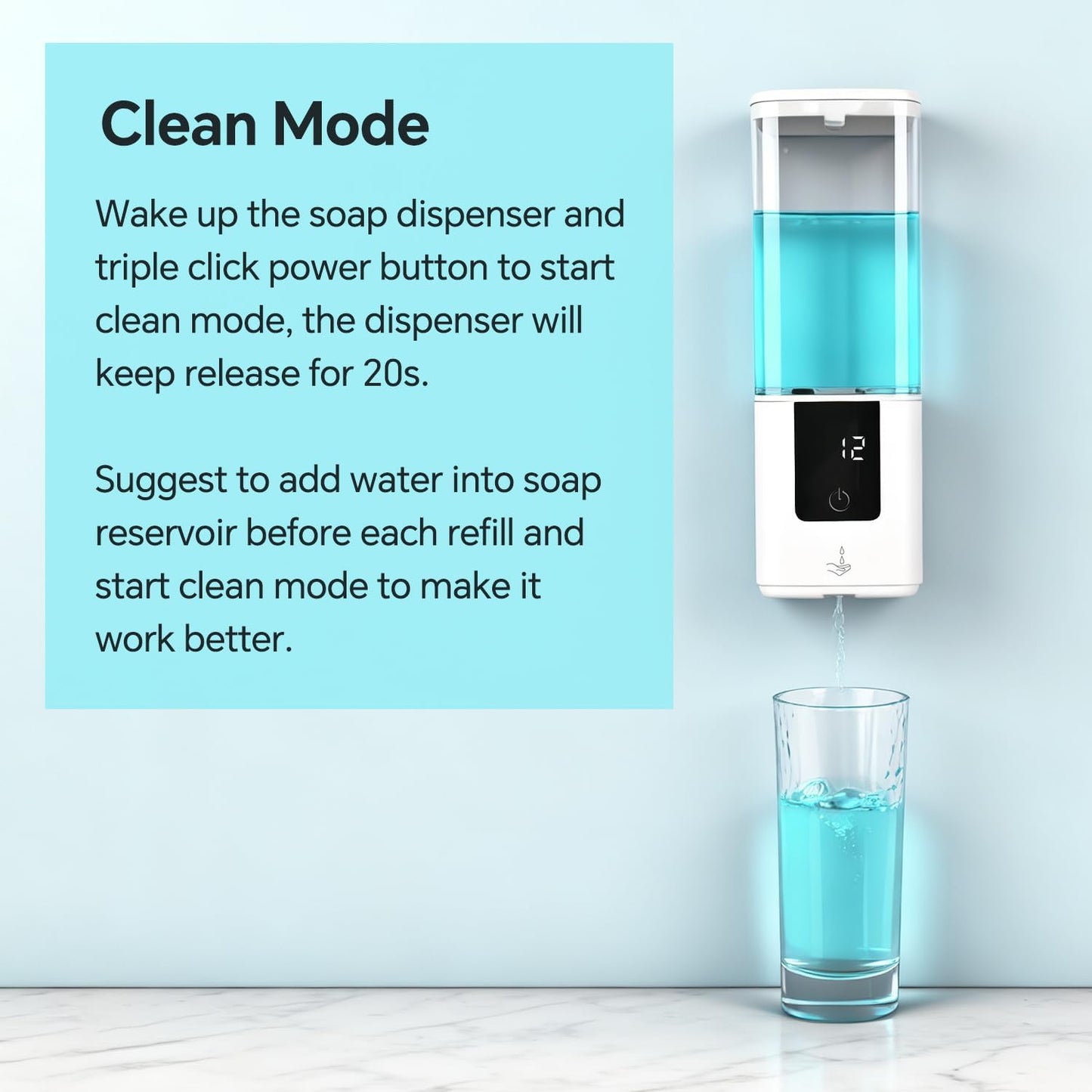 LAOPAO Soap Dispenser, Automatic Soap Dispenser Wall Mount Rechargeable Foaming Soap Pump for Bathroom Kitchen, Touchless Foam Soap Dispenser for Dish/Hand/Shower Soap, Home & Commercial, 540ml, White