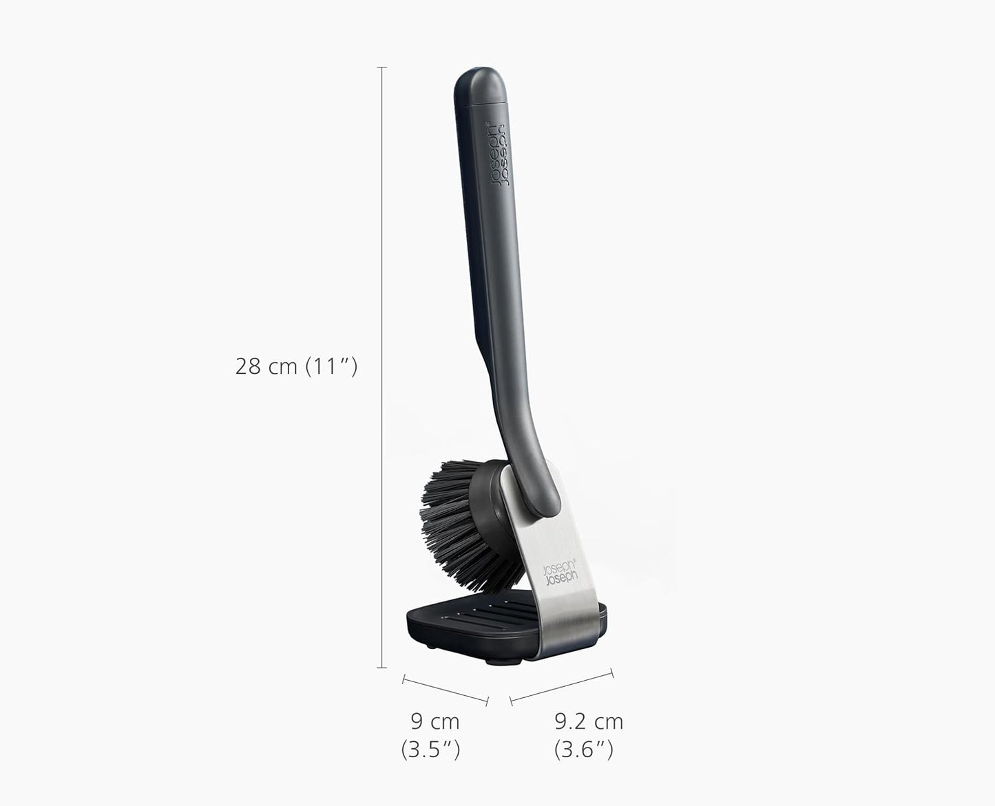 Joseph Joseph SinkTech Dish Brush with Replacement Head, Durable Bristles, Easy to Replace