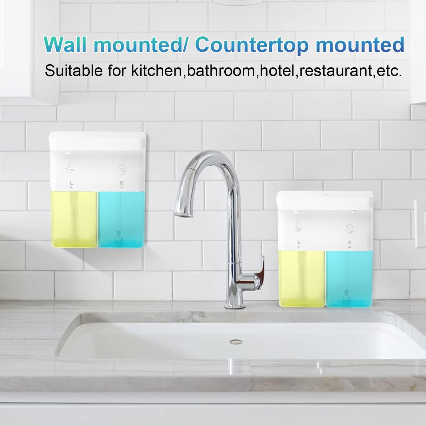 Automatic Soap Dispenser Touchless Foaming: Soap Dispenser Rechargeable for Bathroom