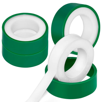 3 Roll Plumbers Tape, Teflon Water Pipe Sealing Tape, High-Density Thickening and Lengthen, High-Sealing Performance Waterproof Duct, Thread Seal, L 590 in x W 0.51 in. White