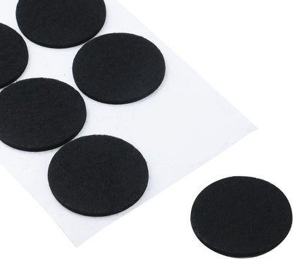 Antrader 1.5 Inch Self-Stick Furniture Round Felt Pads Wood Floor Protectors – Protect Your Hard Floors from Furniture Scratches, Pack of 48, Black