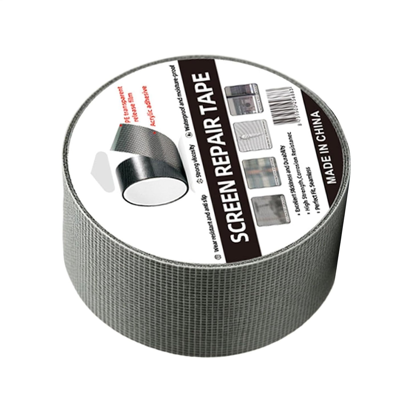 Window Mesh Screen Repair | Self-Adhesive Flexible Patch Tape | Window Screen Replacement Kit | for Patio Porch RV Balcony Tent Camper Apartment