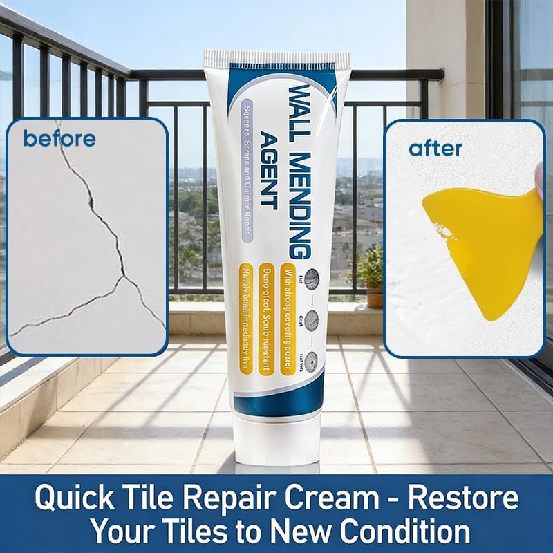 2026 New Multi-Functional Drywall Patch Repair Kit with Scraper - Quick Drying Wall Mending Agent Paste for Holes, Cracks, Nail Holes, Dents & Small Damage (3 Pcs)