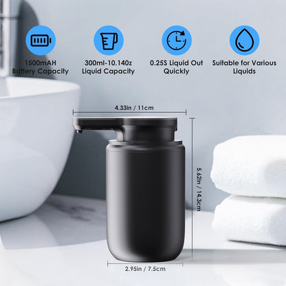 Automatic Soap Dispenser Touchless Foaming: Soap Dispenser Rechargeable for Bathroom