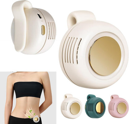 Portable Silent Mini Bladeless Electric Fan,Small fan Clip on for Shirt & Waist,2026 New Mini Bladeless Fan Clip On,Adjustable 3-Speed For Outdoor & Travel & Office, Travel Accessories, Gift (white)