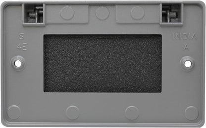 Sigma 14249 Weatherproof 1-Gang Horizontal GFCI Receptacle Cover, Gray