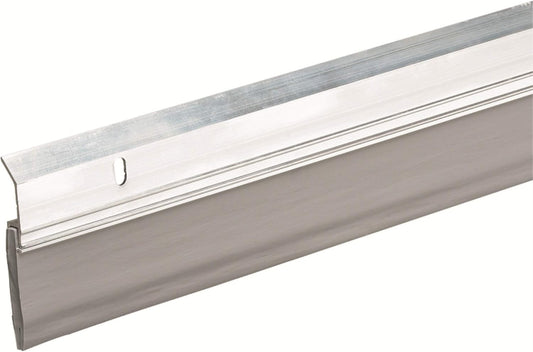 Frost King A82/36H Extra Wide Heavy Duty Alum/Vinyl Door Sweep, 2-3/8In Wide x 36In Long, Silver