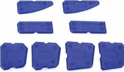 8pcs Caulking Tool, Caulking Tool Kit, Silicone Glass Cement Caulking Scraper, Caulking Sealant Scraper for Sealant Grout Finishing Sealing