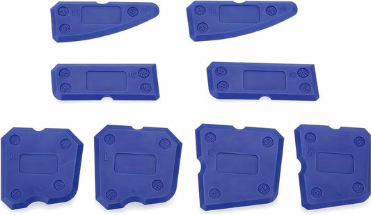 8pcs Caulking Tool, Caulking Tool Kit, Silicone Glass Cement Caulking Scraper, Caulking Sealant Scraper for Sealant Grout Finishing Sealing