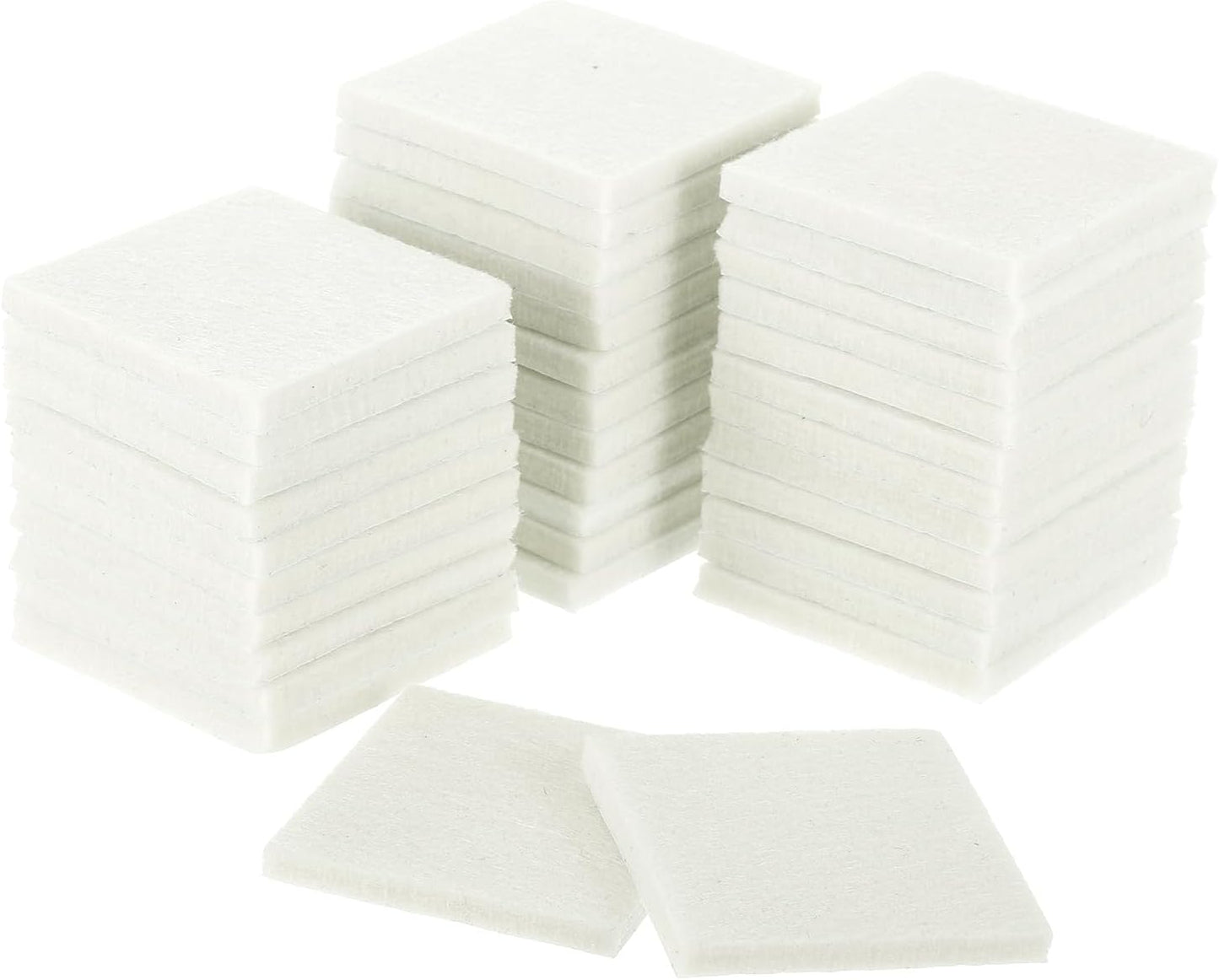 uxcell Furniture Pads, 36Pcs 1.5" - Square Self Adhesive Felt Furniture Pads, Floor Protectors for Furniture Feet Chairs Legs Hardwood Floors (Black)