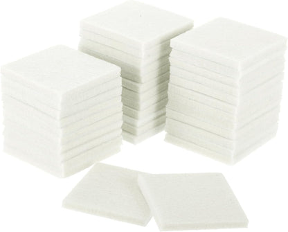 uxcell Furniture Pads, 36Pcs 1.5" - Square Self Adhesive Felt Furniture Pads, Floor Protectors for Furniture Feet Chairs Legs Hardwood Floors (Black)