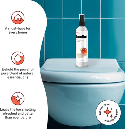 Odorcide Loo-Dini Lavender Vanilla 8oz Toilet Spray & Bathroom Spray – Use This Bathroom Spray Odor Eliminator Before You Go – Poop Spray For Toilet and Bathroom Air Freshener & Bathroom Deodorizer