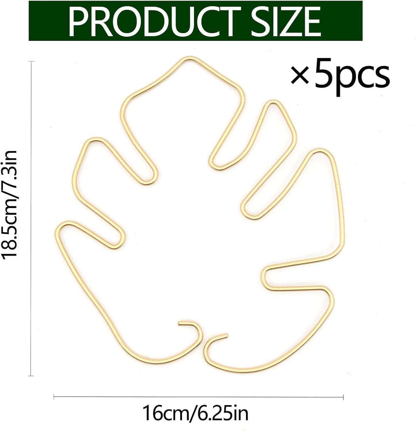 Yohsnor Monstera Plant Stem Support System - 5 Piece Set (5.5x4.7in) | Durable Plant Support Stakes for Climbing Plants & Fishbone Cactus | Ideal Leaf Stabilizer for Indoor Plants & Monstera Care