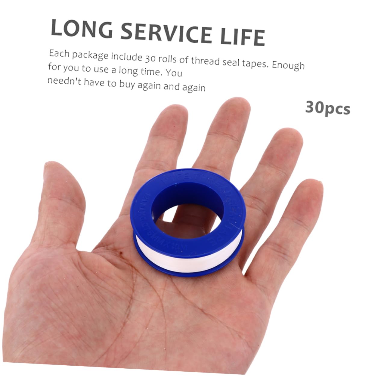 Kichvoe 20pcs PTFE Plumber Thread Sealant Tape Adhesive Tape for Gas Drinking Water Hose Faucets Leak Prevention and Pipe Maintenance