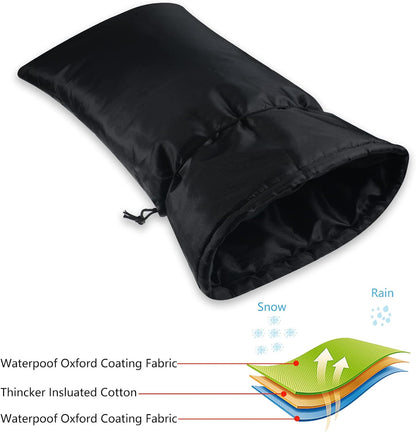 Large Faucet Cover, Outdoor Winter Faucet Protector, Spigot Cover Water Spigot Socks for Freeze Protection, 23.6'H x 11.8'W, Thickened Waterproof Insulation for Outdoor Garden Hose Tap(1 Piece)
