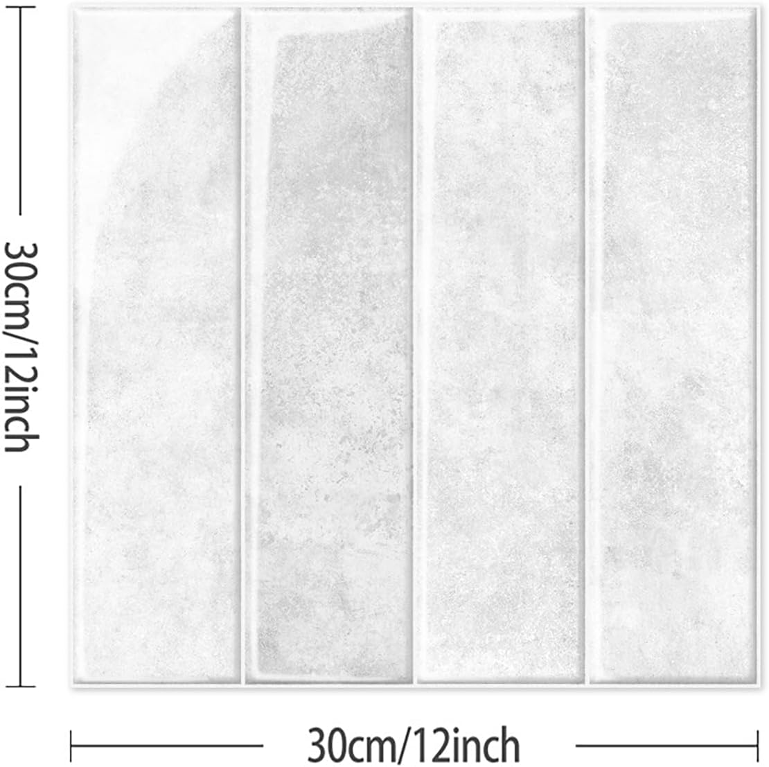 Alwayspon 10 Sheets 12x12inch Beige 3D Vinyl Backsplash Tiles, Self-Adhesive Peel and Stick Wall Tile Stickers Stick on Subway Tiles for Kitchen Bathroom Wall